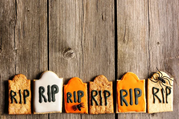 Halloween biscotti fatti in casa pan di zenzero — Foto Stock