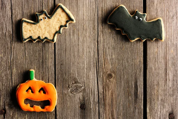 Halloween biscoitos de gengibre caseiros — Fotografia de Stock