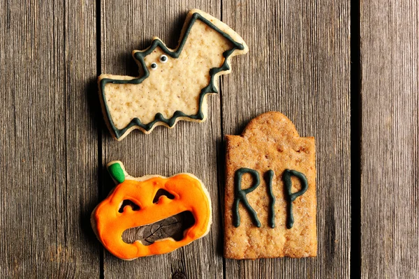 Halloween domácí perník cookies — Stock fotografie