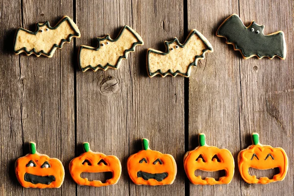 Halloween biscoitos de gengibre caseiros — Fotografia de Stock