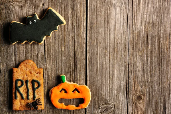 Halloween biscoitos de gengibre caseiros — Fotografia de Stock