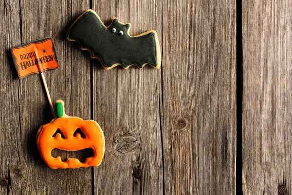 Halloween hembakade pepparkakor — Stockfoto