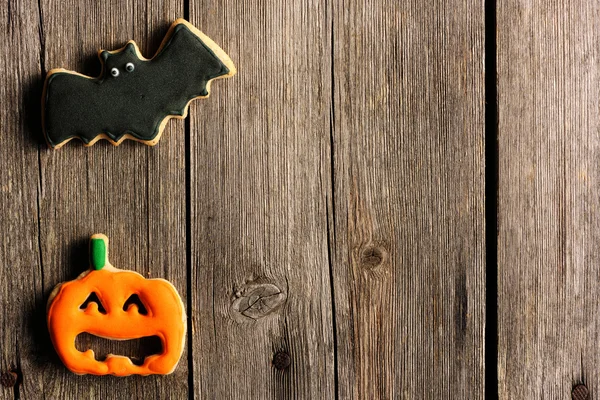 ハロウィーンの自家製のジンジャーブレッドのクッキー — ストック写真