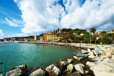 Ligurian kıyısında İtalya