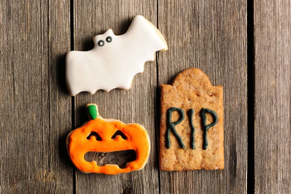 Halloween biscotti fatti in casa pan di zenzero — Foto Stock