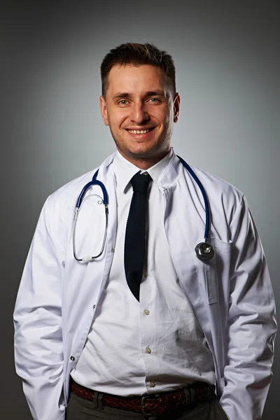 Medical doctor with stethoscope portrait — Stock Photo, Image