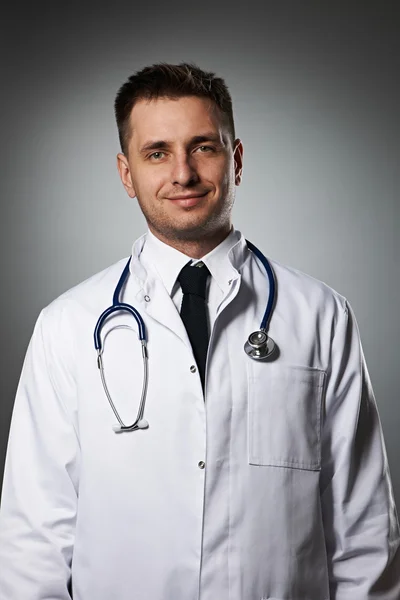 Medical doctor with stethoscope portrait — Stock Photo, Image