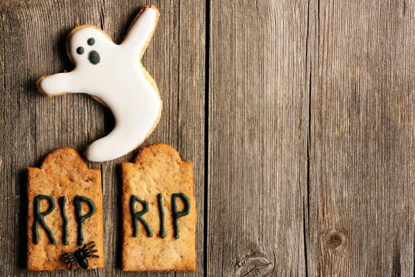 Halloween hembakade pepparkakor — Stockfoto