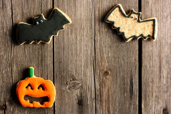 Halloween selbst gebackene Lebkuchen — Stockfoto
