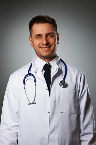 Medical doctor with stethoscope — Stock Photo, Image