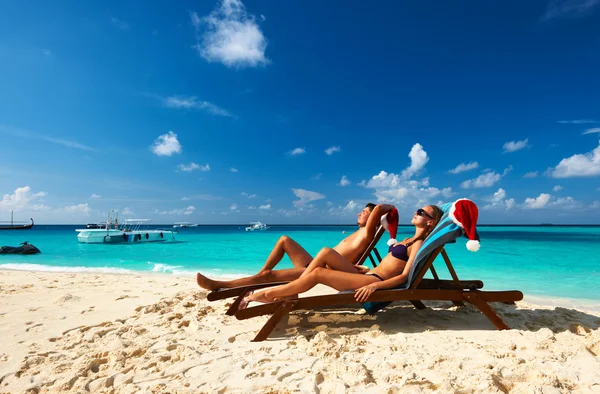 Paar op een strand — Stockfoto