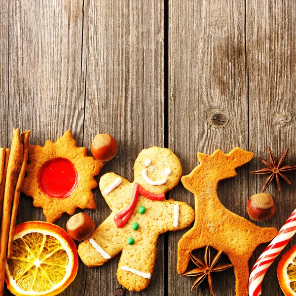 Biscoitos de gengibre de Natal — Fotografia de Stock