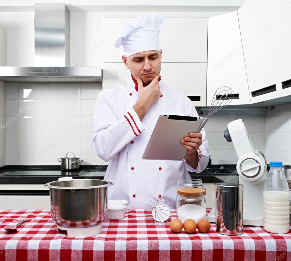 Male chef at kitchen