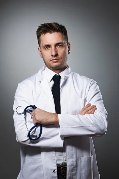 Medical doctor with stethoscope — Stock Photo, Image