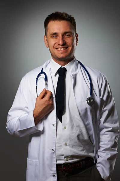 Medical doctor with stethoscope — Stock Photo, Image