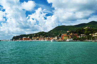 Ligurian kıyısında İtalya