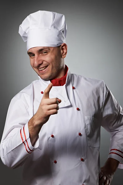 Manlig kock porträtt — Stockfoto