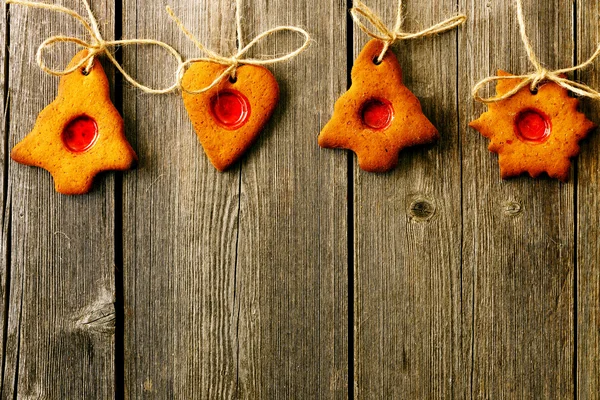 Рождественское пряничное печенье — стоковое фото