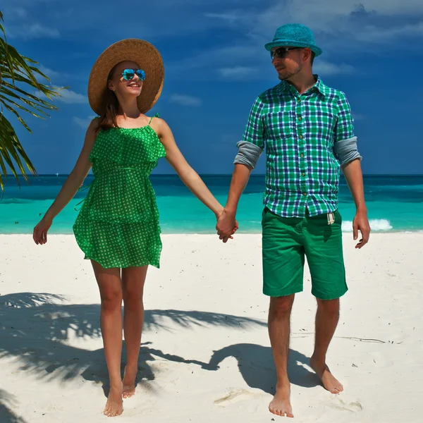 Paar in grün — Stockfoto