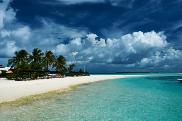 Sandspucke auf den Malediven — Stockfoto