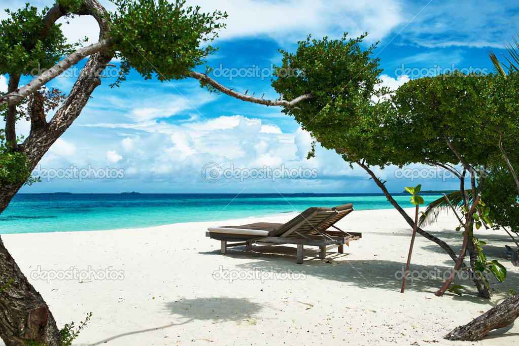 Beautiful beach at Maldives