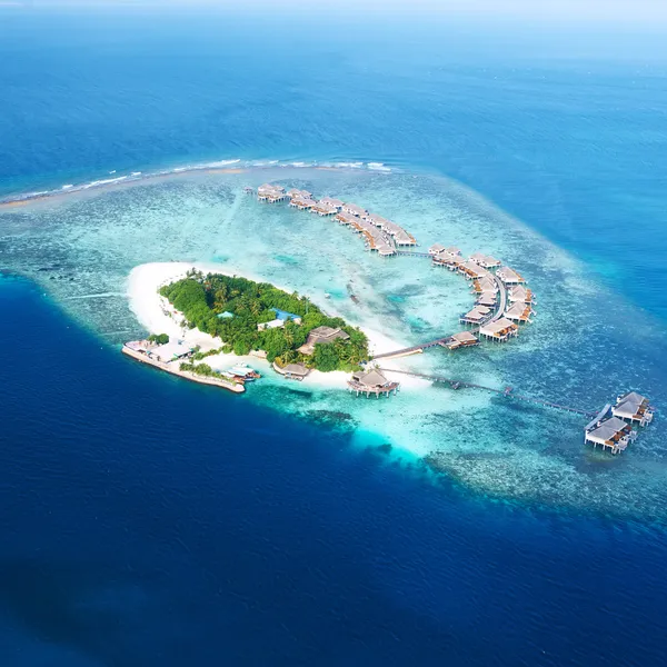 Atolls และเกาะในมัลดีฟส์ — ภาพถ่ายสต็อก