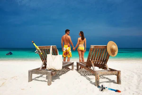 Couple at Maldives — Stock Photo, Image