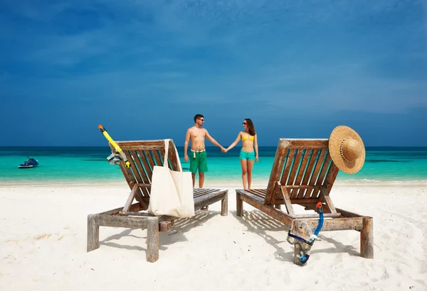 Couple at Maldives — Stock Photo, Image