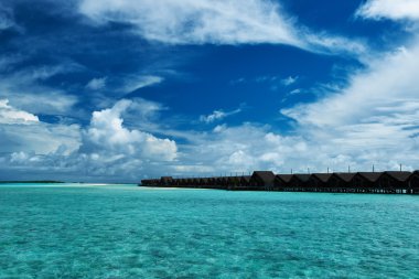 Maldivler de güzel plajı