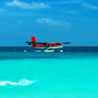 Twin otter deniz uçağını Maldivler