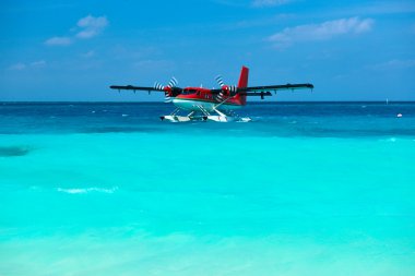 Twin otter deniz uçağını Maldivler