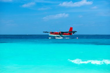 Twin otter deniz uçağını Maldivler