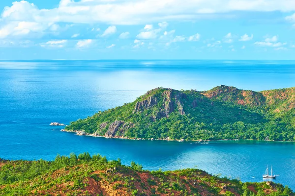 美丽的风景，在塞舌尔 — 图库照片