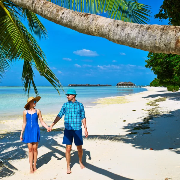 Paar op een strand — Stockfoto