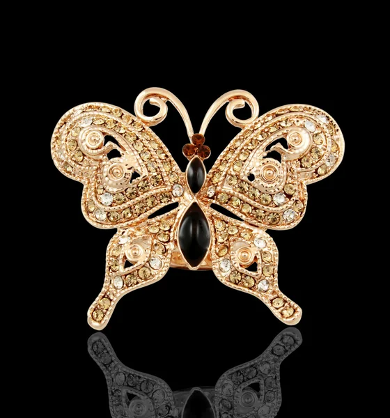 Zlatý motýl — Stock fotografie