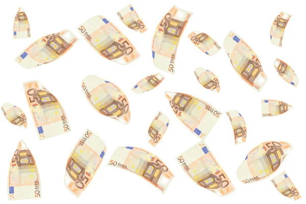 50 banknotów euro — Zdjęcie stockowe