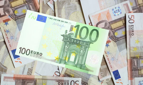 50 euro-bankjegyek — Stock Fotó