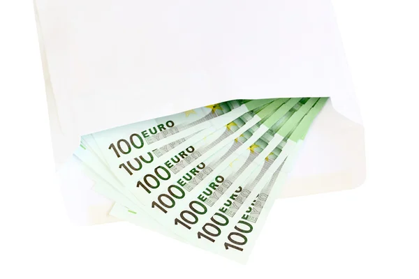 Money in envelope — Stock Photo, Image