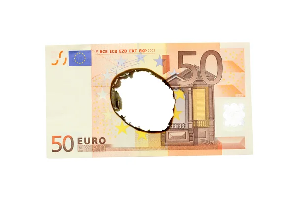 Euro burn — Stock Photo, Image