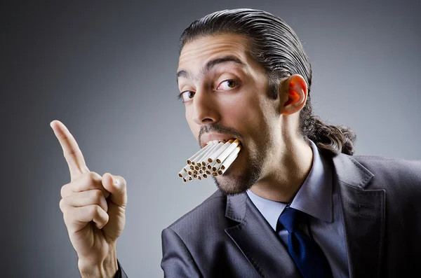 Anti smoking concept with man — Stock Photo, Image