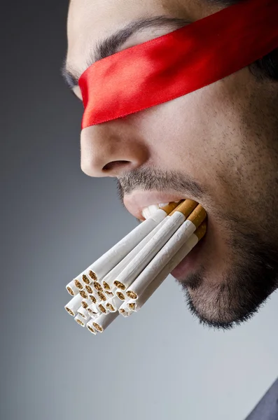 Anti smoking concept with man — Stock Photo, Image