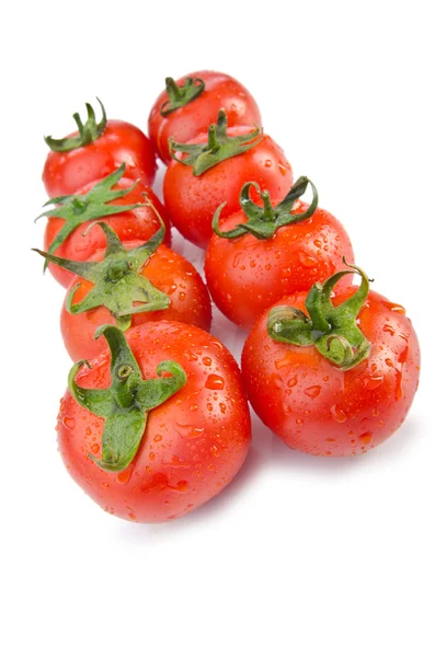 Tomates frescos aislados en el blanco — Foto de Stock