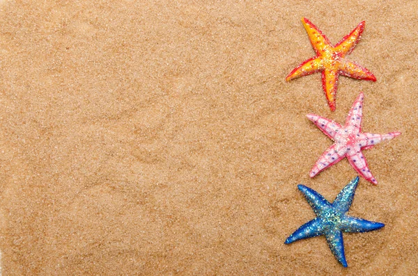 Sea stars on the sand — Stock Photo, Image