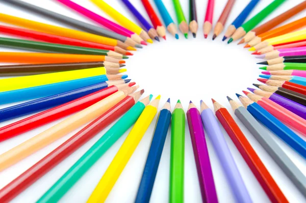 Μολύβια χρώματος στην έννοια της δημιουργικότητας — Φωτογραφία Αρχείου