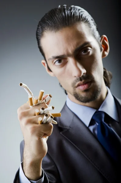 Anti smoking concept with man — Stock Photo, Image