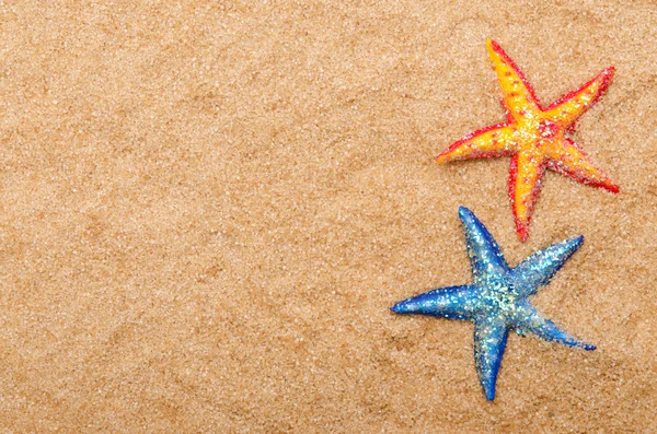 Sea stars on the sand — Stock Photo, Image