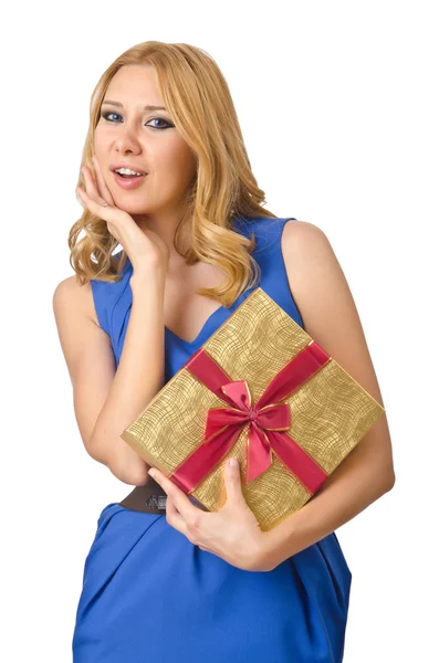 Happy girl after good shopping — Stock Photo, Image