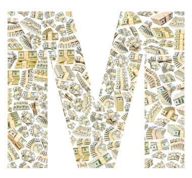 Doları yığınlarının yapılan mektup