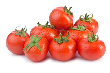 Fresh tomatoes isolated on the white clipart