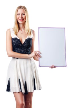 Pano ve çekici bir kadın